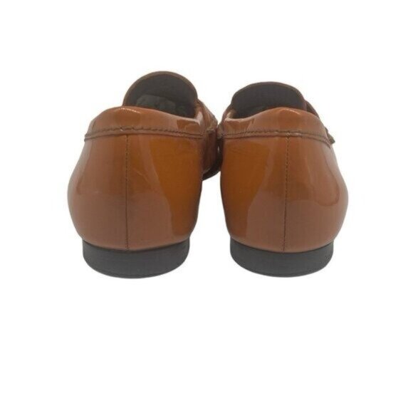 Cole Haan Burnt Orange Patent Leather Loafers Size 7.5 - Picture 7 of 9